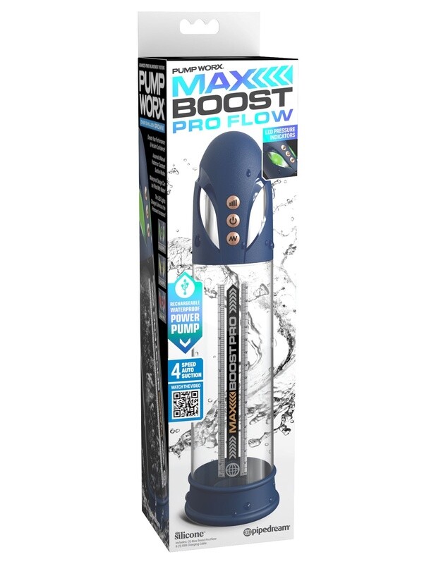 Pump Worx Max Boost Pro Flow Rechargeable Penis Pump