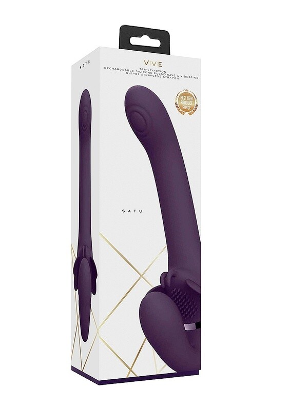 Vive Satu Triple Motor Strapless Strap On