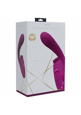 Vive Gen Triple G-Spot Vibrator with Clitoral Stimulator