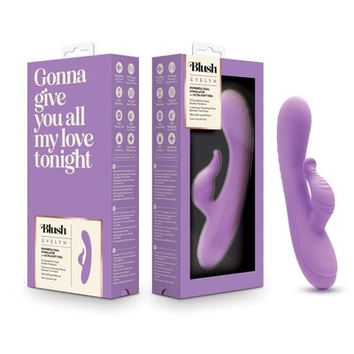 Blush Collection Evelyn Rechargeable Silicone Rabbit Vibrator