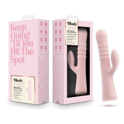 Blush Jaymie Rechargeable Silicone Rabbit Vibrator