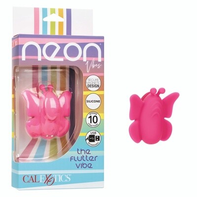 Neon Vibes The Flutter Vibe Rechargeable Butterfly Panty Vibe