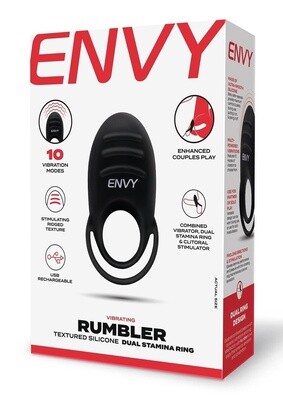 Envy Rumbler Rechargeable Textured Dual Stamina Ring