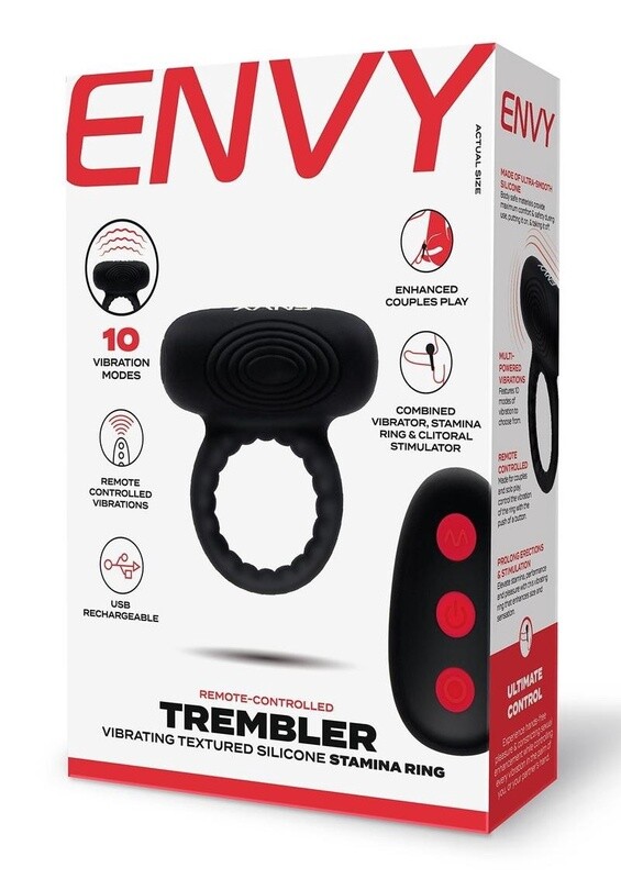 Envy Trembler Remote Control Rechargeable Stamina Ring