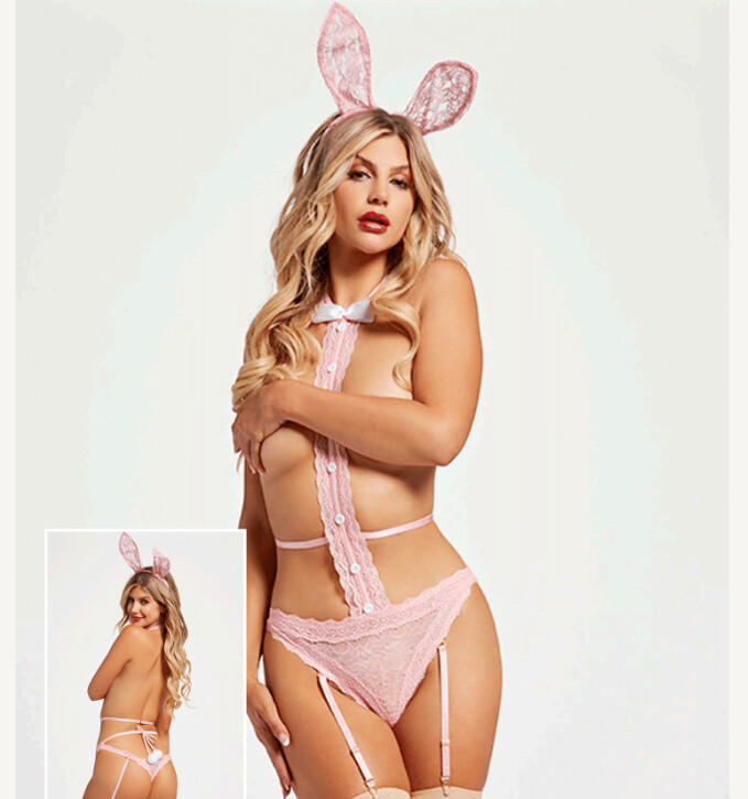 Pink Bunny Costume Set