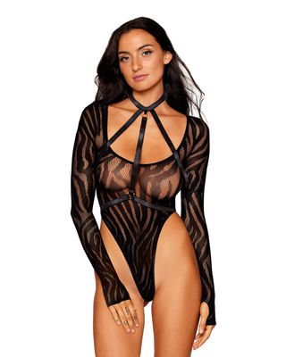 Swirl Knit Teddy with Harness