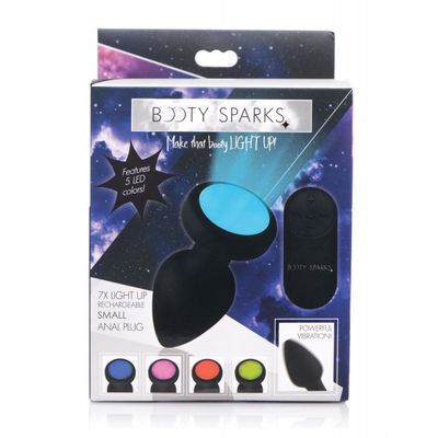 Booty Sparks Silicone Vibrating LED Plug