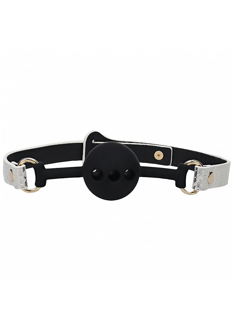 Florence Collection - Silicone Ball Gag, Color: White