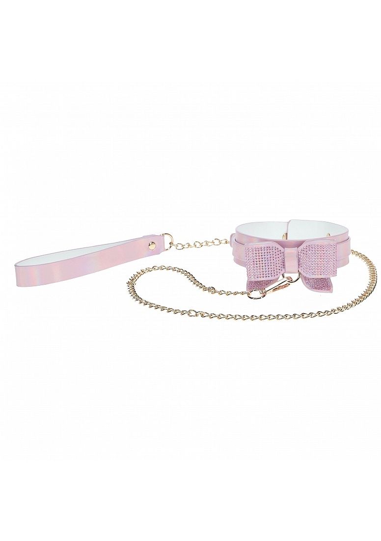 Paris Collection - Collar with Leash, Color: Pink