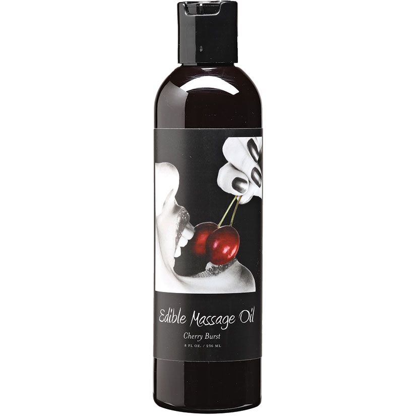 Earthly Body Hemp Seed Edible Massage Oil Cherry Burst