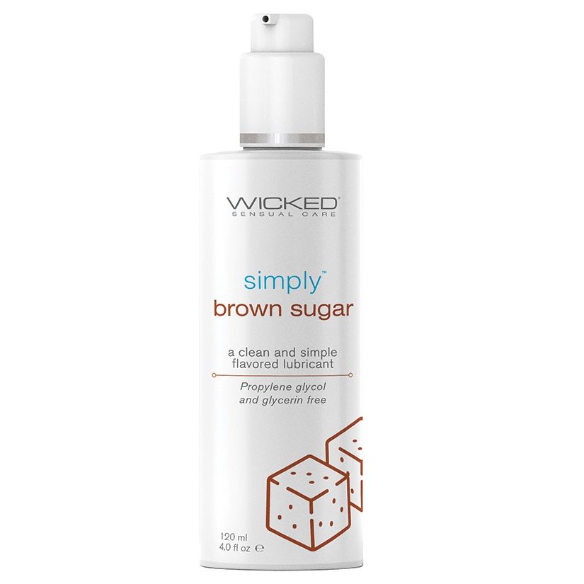 Wicked Simply Flavored Lubricant, Flavor: Brown Sugar