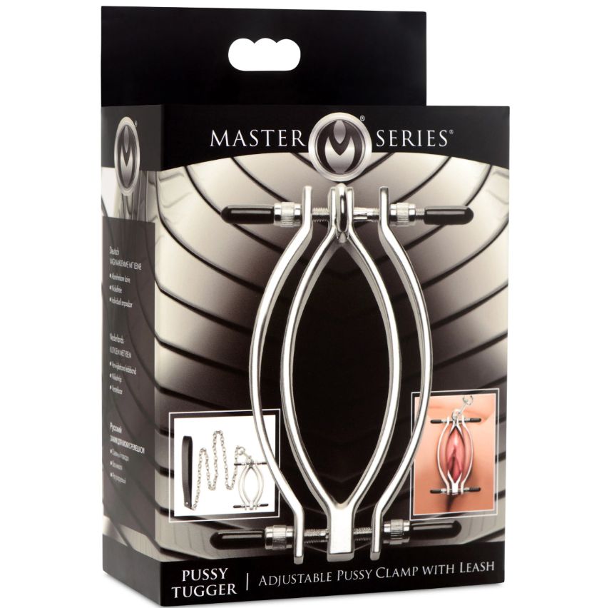 Master Series Pussy Tugger Adjustable Pussy Clamp with Leash
