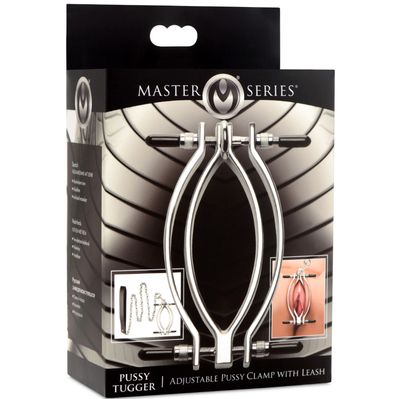 Master Series Pussy Tugger Adjustable Pussy Clamp with Leash