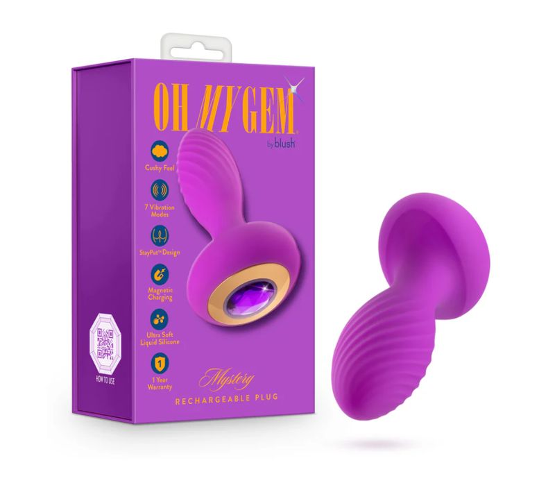 Oh My Gem Charm Amethyst Rechargeable Plug