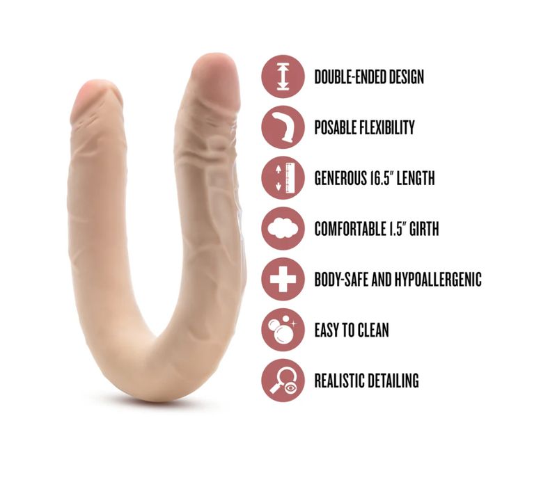 Dr. Skin Plus Posable Double Dong 16.5"