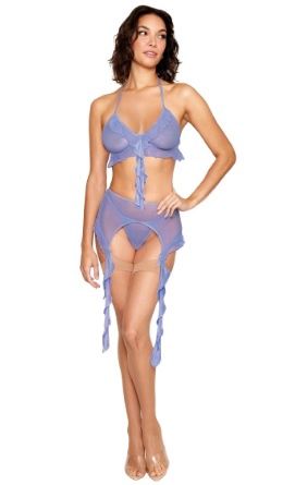 Lavender Haze Ruffle Bralette Set
