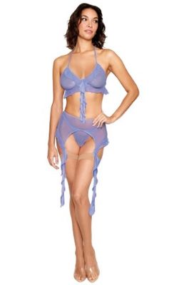 Lavender Haze Ruffle Bralette Set