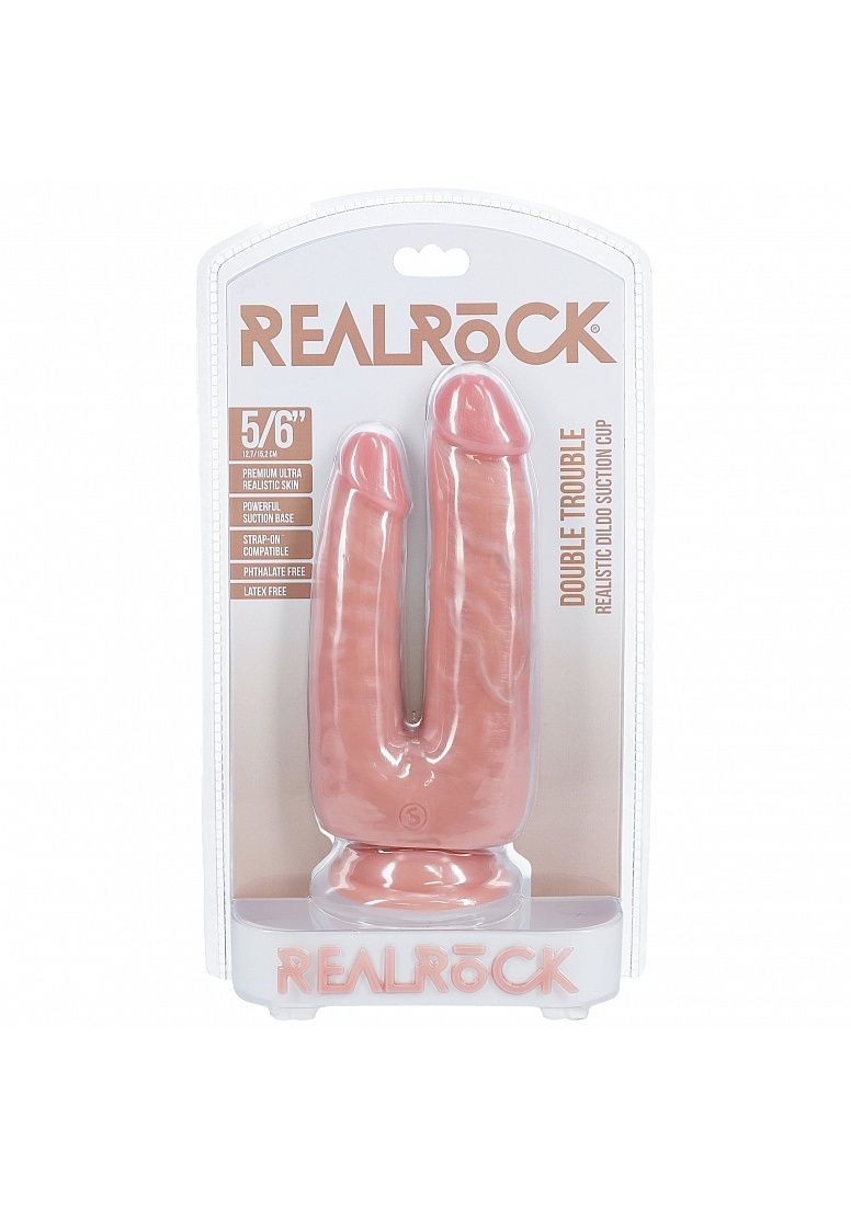 RealRock Ultra Realistic Skin 5&quot;/6&quot;Double Trouble Dildo