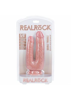 RealRock Ultra Realistic Skin 5&quot;/6&quot;Double Trouble Dildo