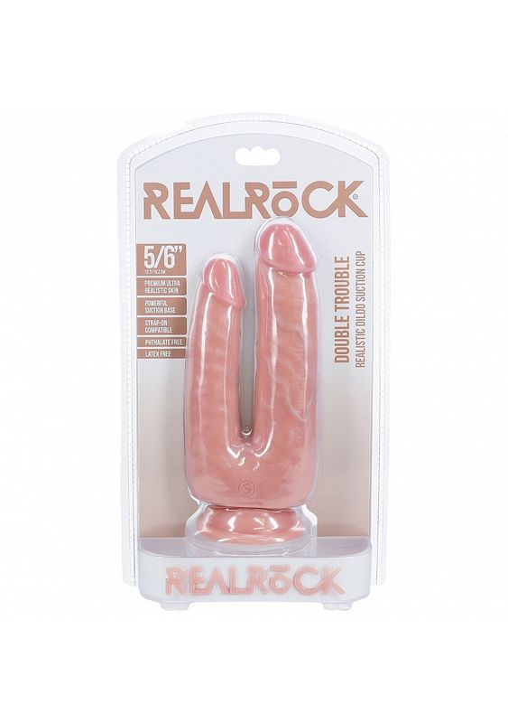 RealRock Ultra Realistic Skin 5&quot;/6&quot;Double Trouble Dildo