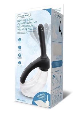 AquaClean Rechargeable Vibrating Auto Douche Set