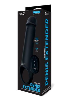 ZOLO Vibrating 8” Penis Extender with Remote Control