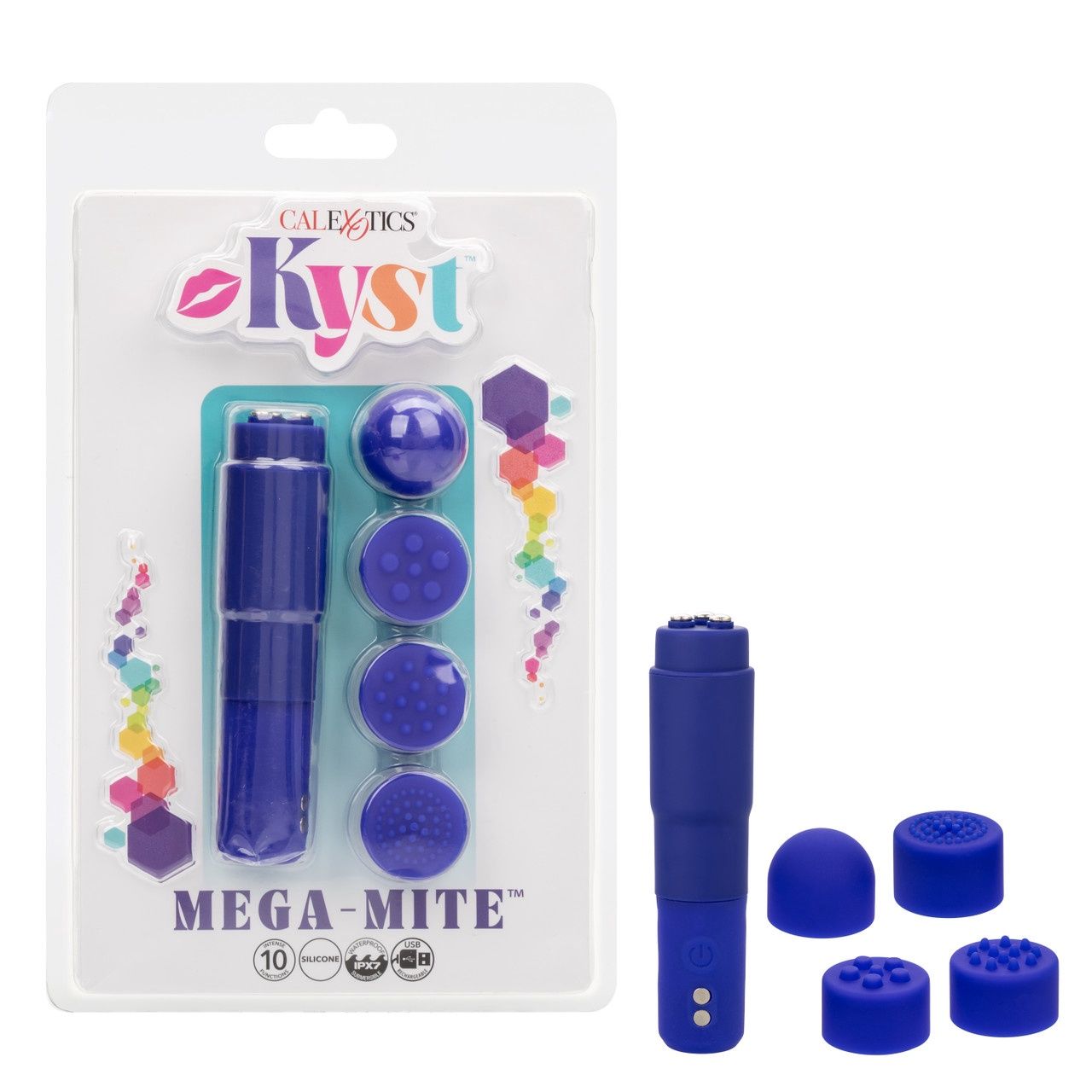 Kyst Mega Mite Rechargeable Silicone Bullet, Color: Purple