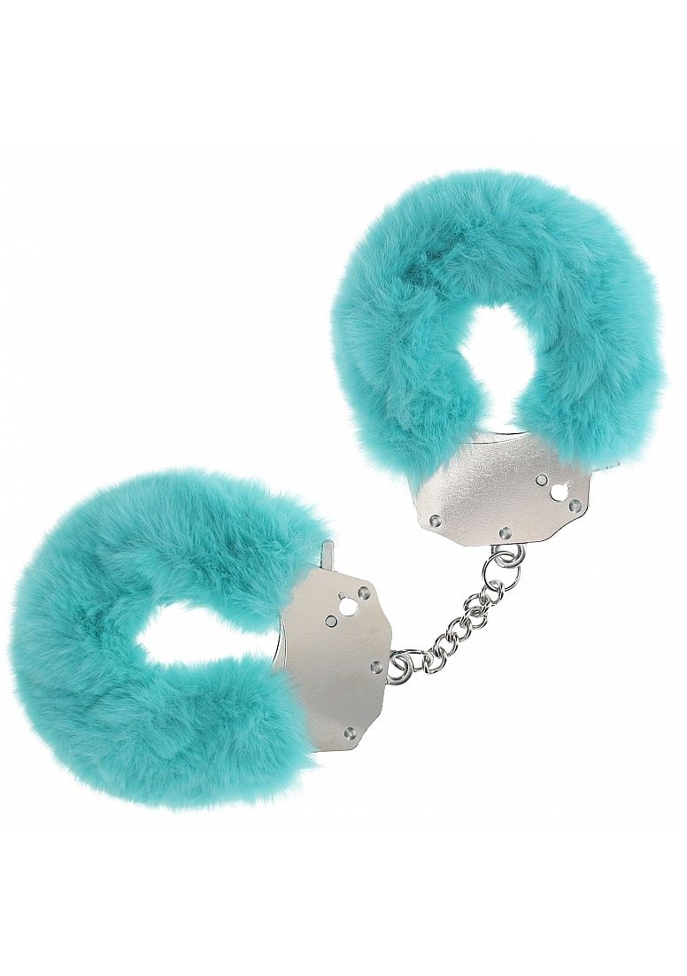 Heavy Duty Fluffy Handcuffs, Color: Blue