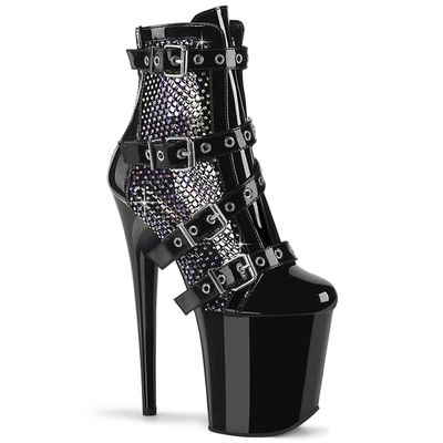 Flamingo 8&quot; Mesh Buckled Ankle Boot