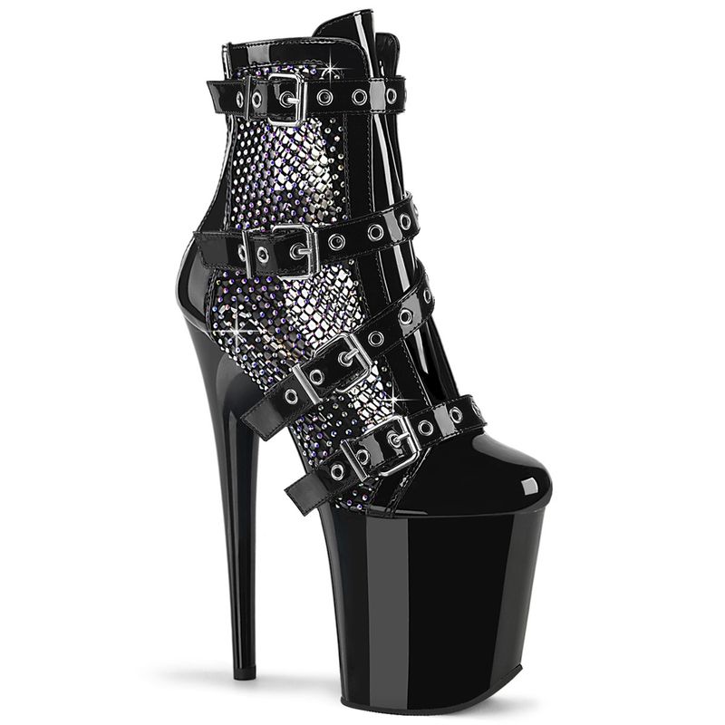 Flamingo 8&quot; Mesh Buckled Ankle Boot