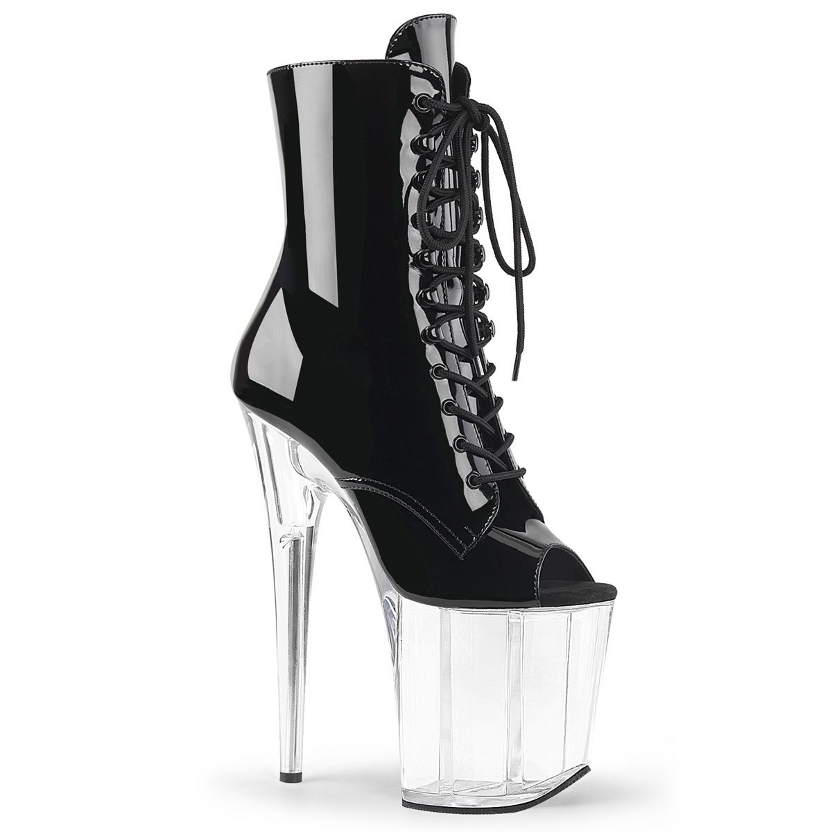 Flamingo 8&quot; Clear Platform Ankle Boot
