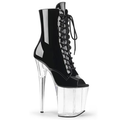 Flamingo 8&quot; Clear Platform Ankle Boot
