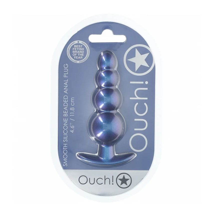Smooth Silicone Beaded Anal Plug