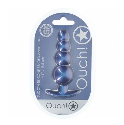 Smooth Silicone Beaded Anal Plug