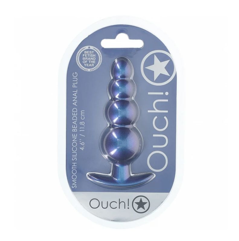 Smooth Silicone Beaded Anal Plug