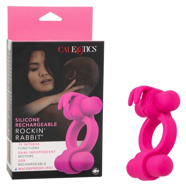 Rockin&#39; Rabbit Silicone Rechargeable Cock Ring