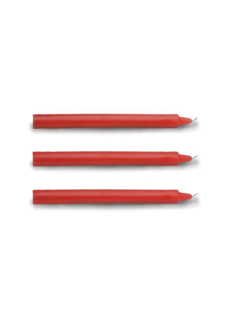 Master Series Fetish Drip Candles (3 pack), Color: Red