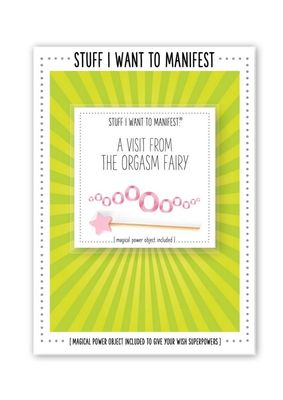 Manifest Orgasm Fairy Greeting Card