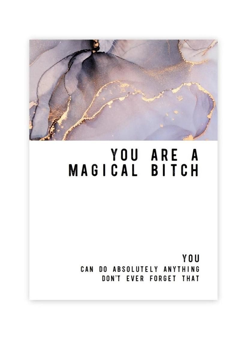 Magical Bitch Greeting Card
