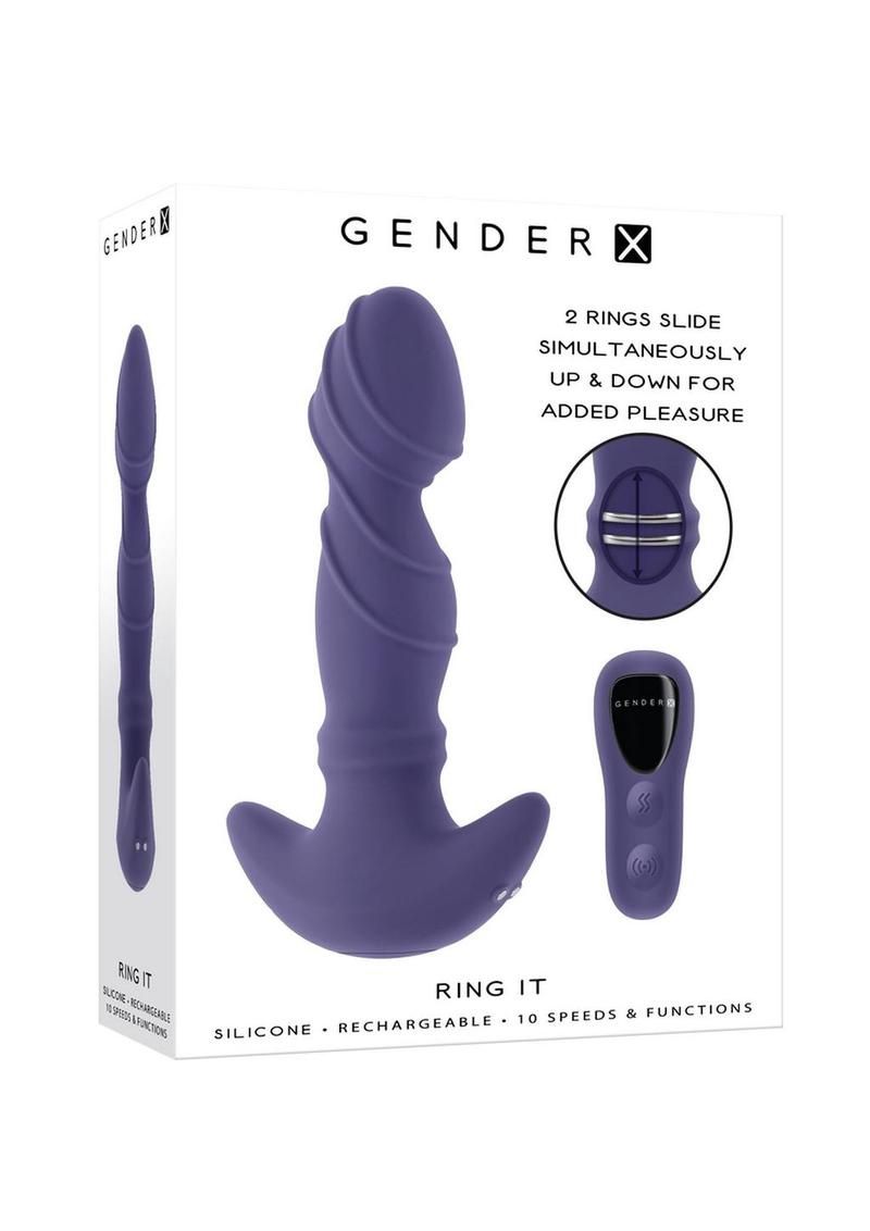 Gender X Ring It Rechargeable Anal Plug with Remote Control
