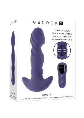 Gender X Ring It Rechargeable Anal Plug with Remote Control