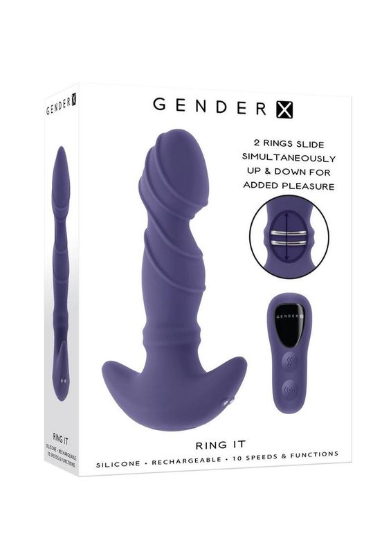 Gender X Ring It Rechargeable Anal Plug with Remote Control