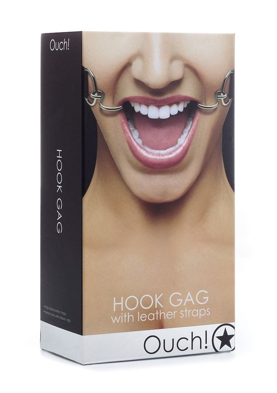 Hook Gag with Leather Straps