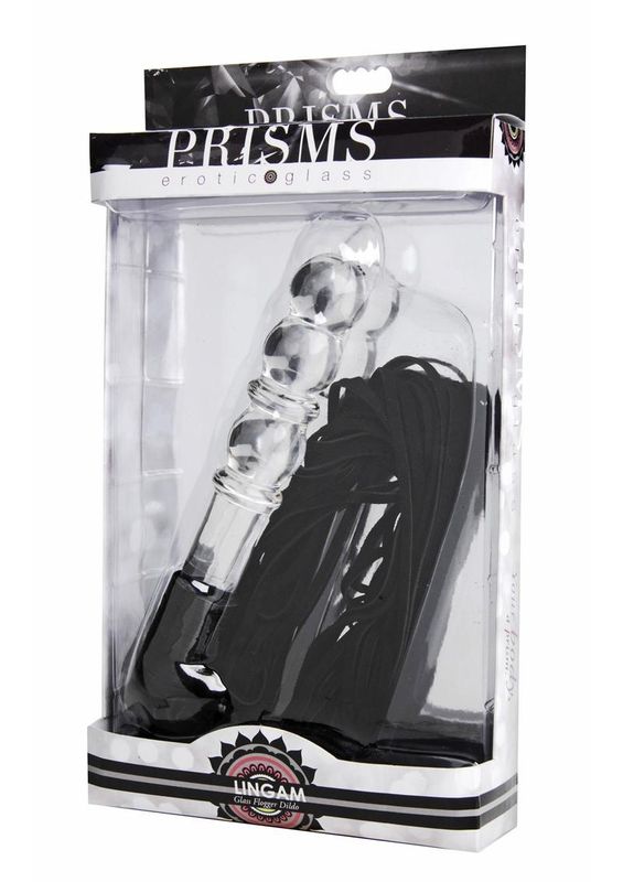Prisms Lingam Glass Dildo Flogger