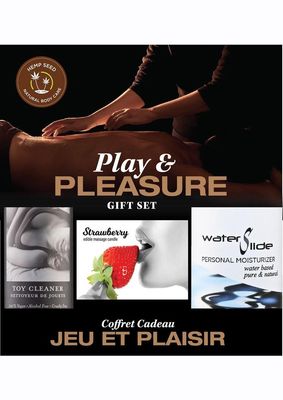 Hemp Seed Play &amp; Pleasure Strawberry Gift Set