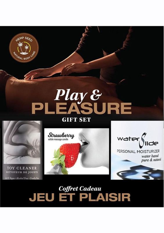 Hemp Seed Play &amp; Pleasure Strawberry Gift Set