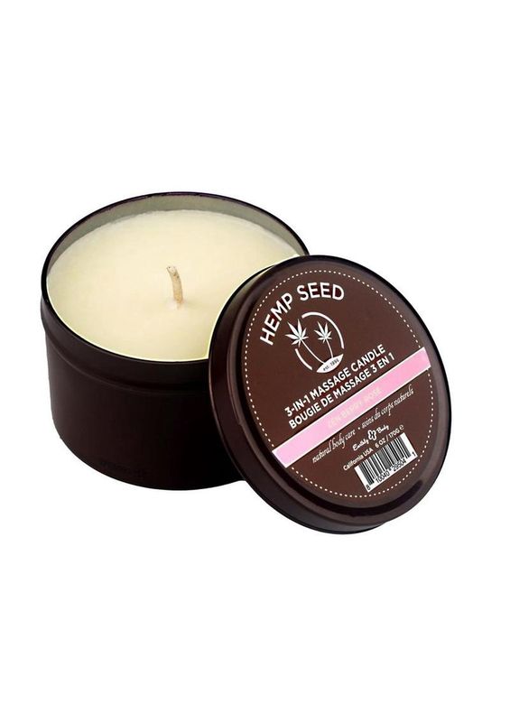 Hemp Seed 3 In 1 Massage Candle - Zen Berry Rose