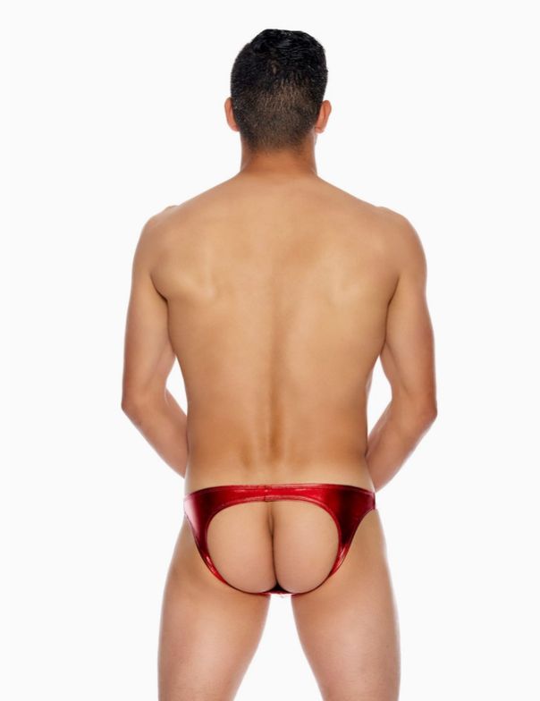 Metallic Open-Back Underwear