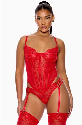 Thirst Trap Lace Teddy