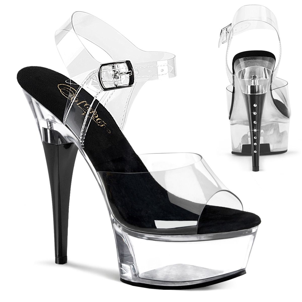 Captiva 6&quot; Clear Rhinestone Sandal